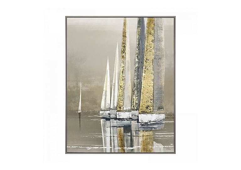 Golden Sails Framed Canvas