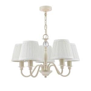 Laura Ashley  Ellis 5 Light Chandelier | Bed Sava