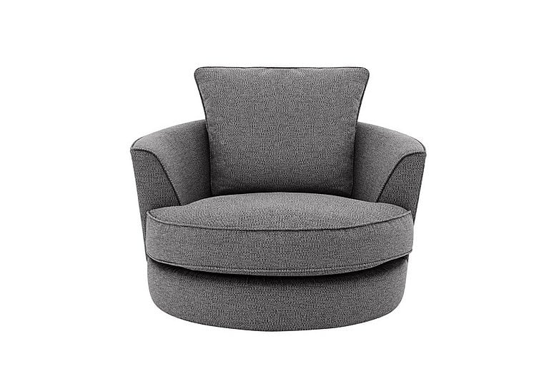 Cory Fabric Swivel Chair - Dallas Charcoal
