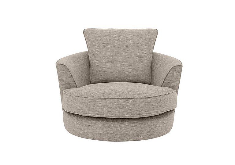 Cory Fabric Swivel Chair - Dallas Natural