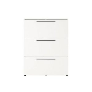 Avery 3 Door Shoe Cabinet  White | Bed Sava