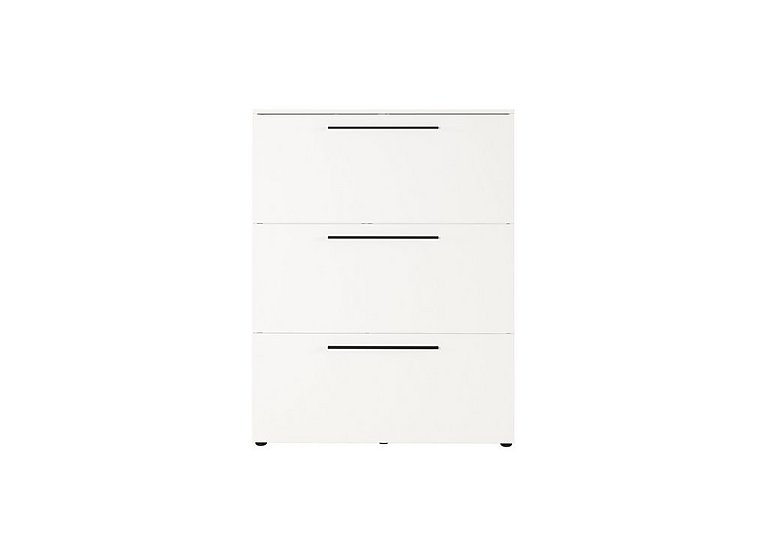Avery 3 Door Shoe Cabinet - White