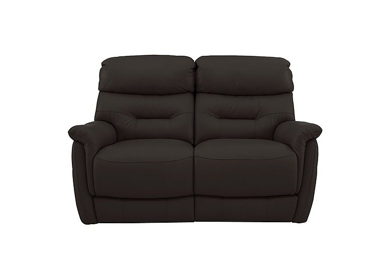 Chicago 2 Seater BV Leather Battery Recliner Sofa - Dark Chocolate