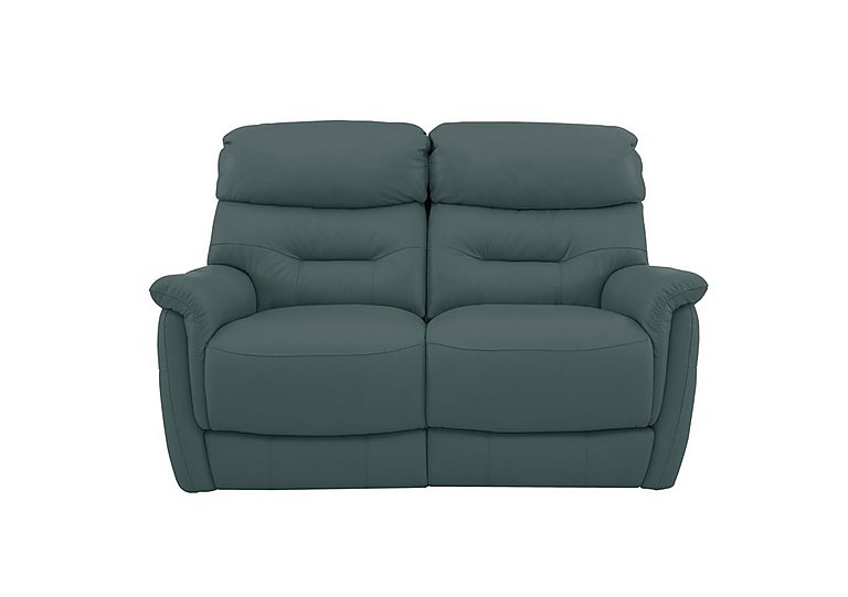 Chicago 2 Seater BV Leather Battery Recliner Sofa - BV Lake Green