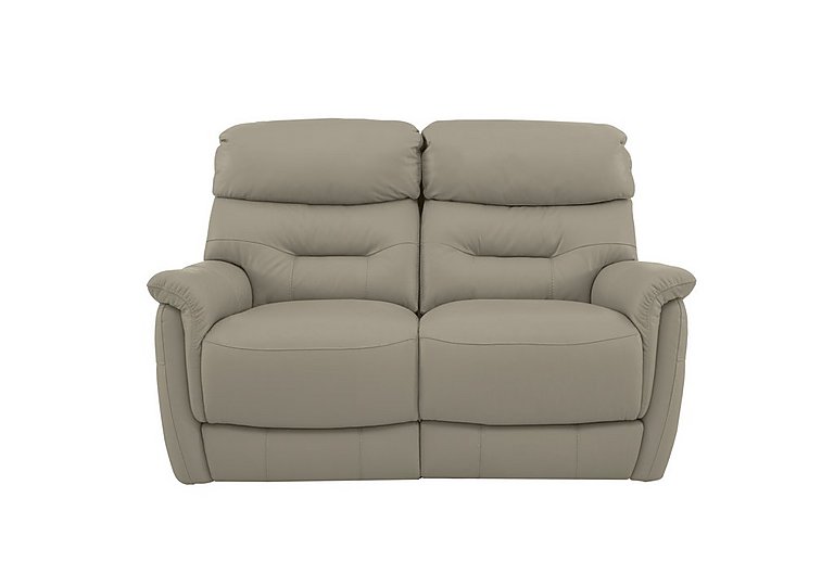 Chicago 2 Seater BV Leather Battery Recliner Sofa - BV Taupe