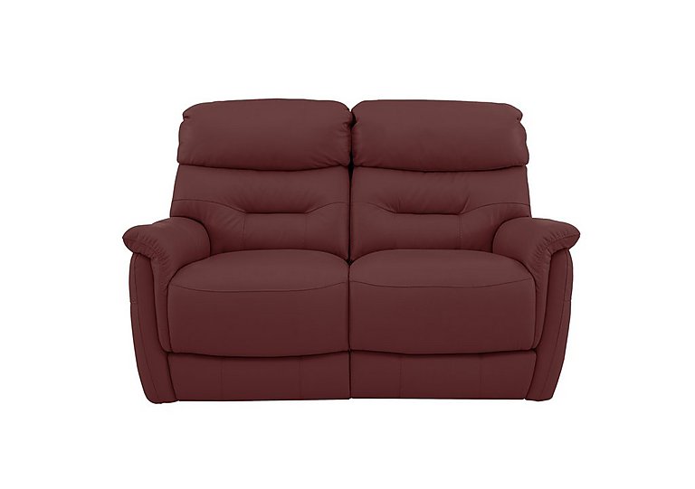 Chicago 2 Seater BV Leather Power Recliner Sofa - BV Deep Red
