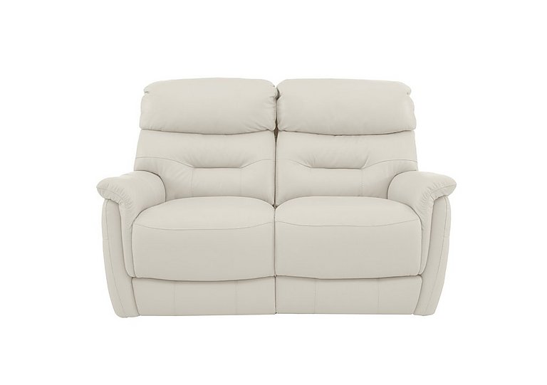 Chicago 2 Seater BV Leather Battery Recliner Sofa - Frost
