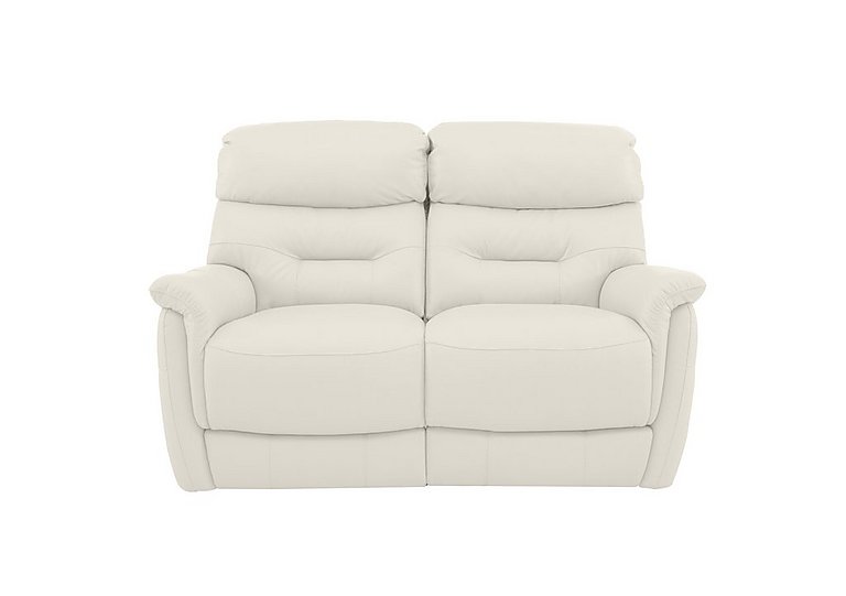 Chicago 2 Seater HW Leather Sofa - Star White