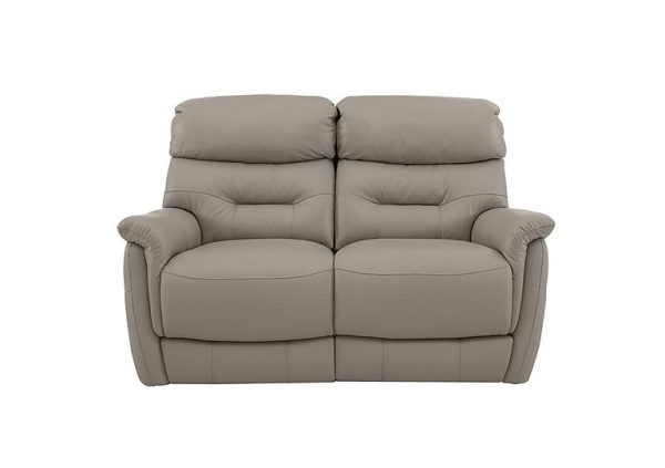 Chicago 2 Seater HW Leather Power Recliner Sofa  Feather | Bed Sava