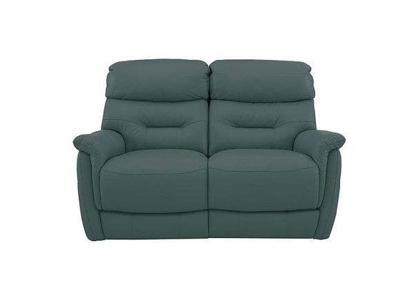 Chicago 2 Seater NC Leather Power Recliner Sofa  NC Lake Green | Bed Sava