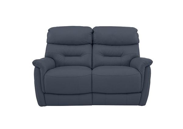 Chicago 2 Seater NC Leather Power Recliner Sofa  NC Ocean Blue | Bed Sava