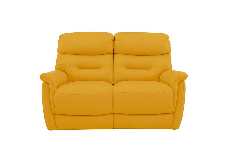 Chicago 2 Seater NC Leather Power Recliner Sofa - Sunflower
