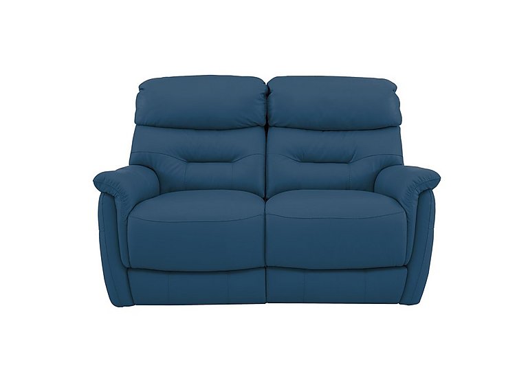 Chicago 2 Seater NC Leather Battery Recliner Sofa - Carribean Sea