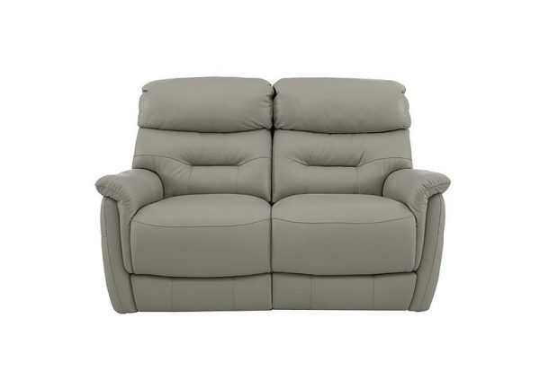 Chicago 2 Seater NC Leather Battery Recliner Sofa  Feather | Bed Sava