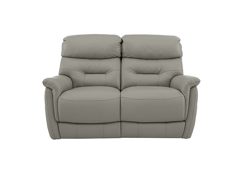 Chicago 2 Seater NC Leather Battery Recliner Sofa - Feather