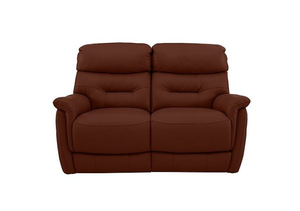 Chicago 2 Seater SK Leather Power Recliner Sofa  Cumin | Bed Sava