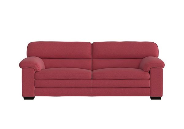 Cozee Fabric 3 Seater Sofa  Red | Bed Sava