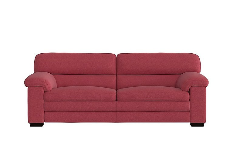 Cozee Fabric 3 Seater Sofa - Red