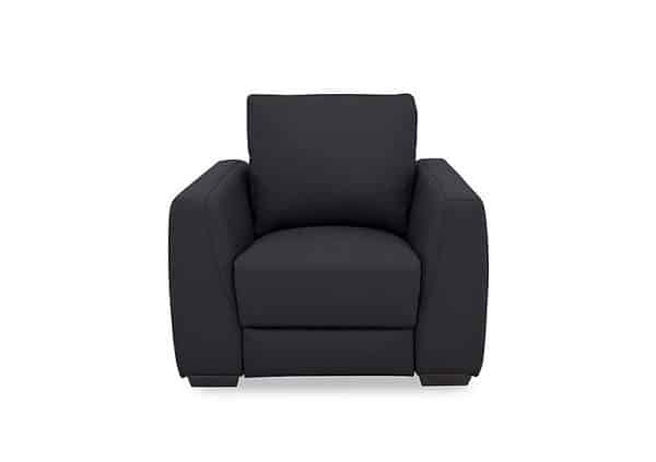 Dinky Leather Chair  Lavender Grey | Bed Sava