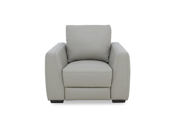 Dinky Leather Chair  Lead Grey | Bed Sava
