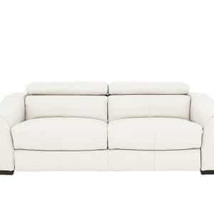 World of Leather  Elixir 3 Seater BV Leather Sofa Bed  BV Star White | Bed Sava