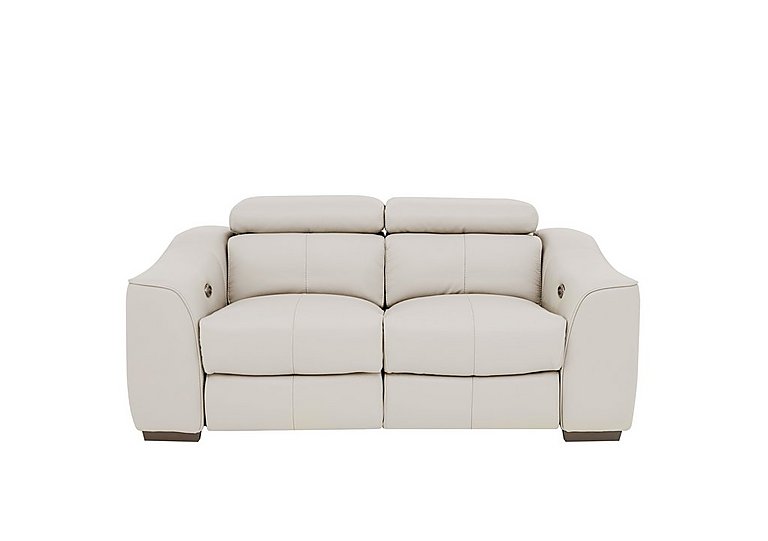 World of Leather - Elixir 2 Seater BV Leather Sofa With Manual Recliner - Frost