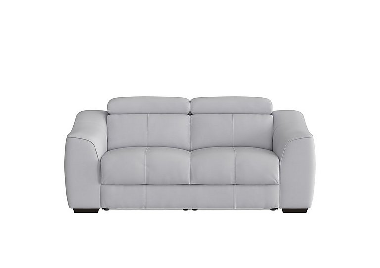World of Leather - Elixir 2 Seater HW Leather Sofa With Manual Recliner - Grey