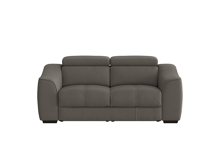 World of Leather - Elixir 2 Seater HW Leather Sofa With Manual Recliner - Elephant