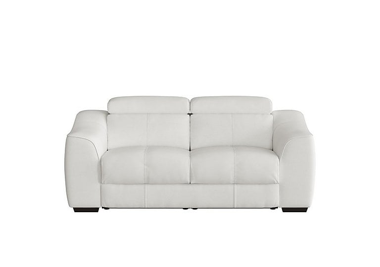 World of Leather - Elixir 2 Seater HW Leather Sofa With Manual Recliner - Star White