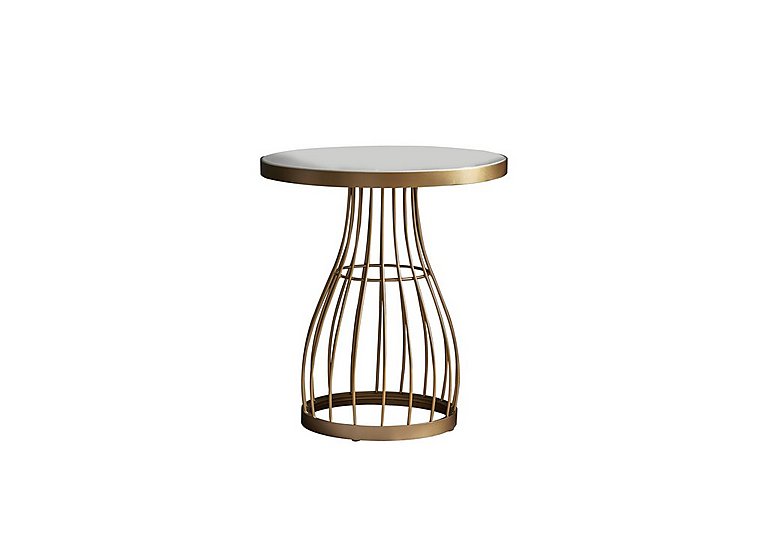Bellura Side Table  Champagne | Bed Sava