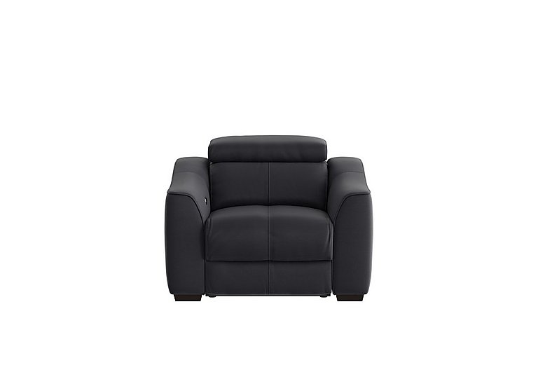 World of Leather - Elixir HW Leather Power Recliner Armchair - Black