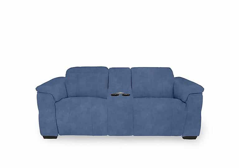 Inca Fabric 2 Seater Power Recliner Sofa with Pop Up Light Console and Power Headrests - Dexter Wave