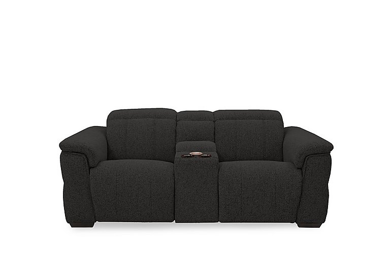 Inca Fabric 2 Seater Power Recliner Sofa with Pop Up Light Console and Power Headrests - Manhattan Indigo