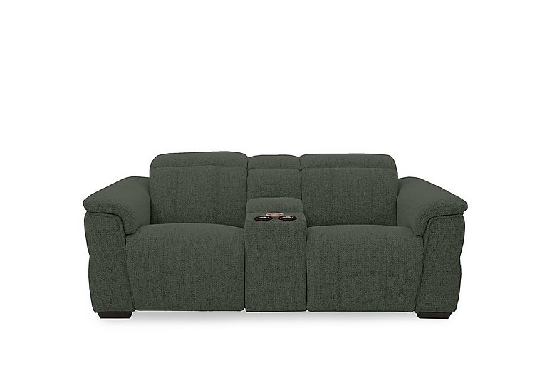 Inca Fabric 2 Seater Power Recliner Sofa with Pop Up Light Console and Power Headrests - Manhattan Pine