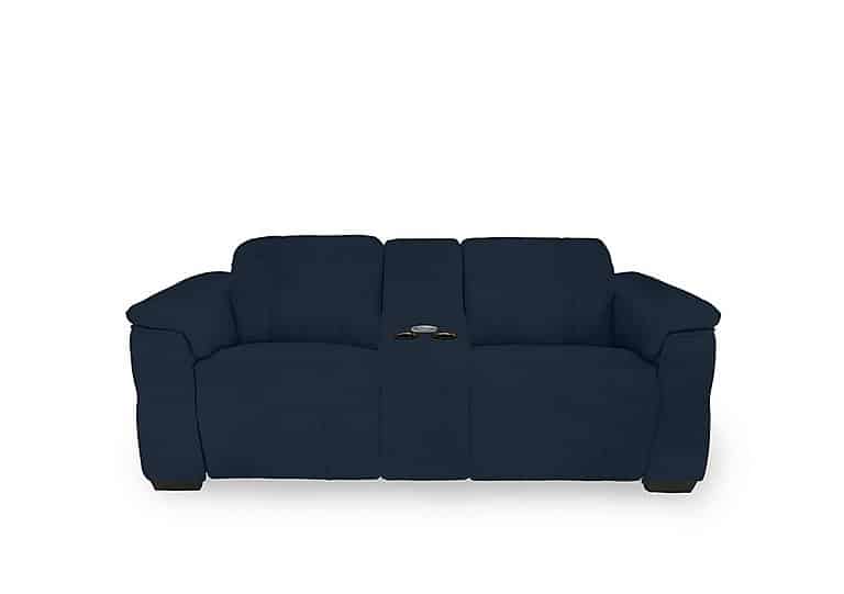 Inca Fabric 2 Seater Power Recliner Sofa with Pop Up Light Console and Power Headrests - Opulence Royal