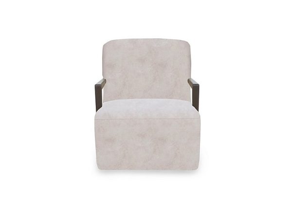 Oh So Glam Aura Swivel Chair  Enzo Cream | Bed Sava