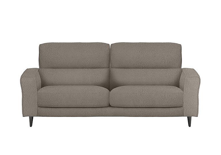 Axel 3 Seater Fabric Sofa - Silver