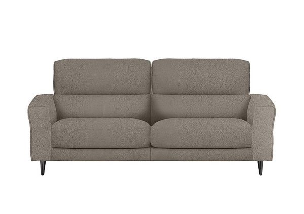 Axel 3 Seater Fabric Power Recliner Sofa  Silver | Bed Sava