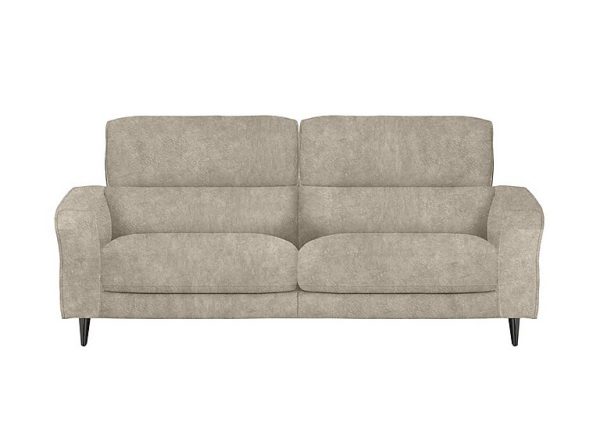 Axel 3 Seater Fabric Power Recliner Sofa  Cream | Bed Sava