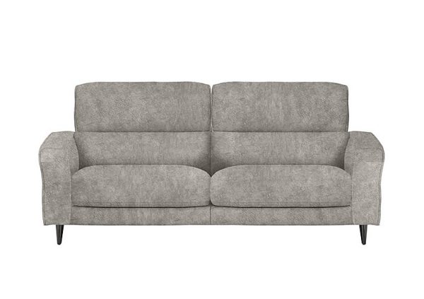 Axel 3 Seater Fabric Power Recliner Sofa  Grey | Bed Sava