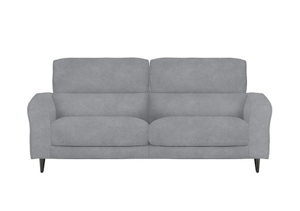 Axel 3 Seater Fabric Power Recliner Sofa  Bluish Grey | Bed Sava