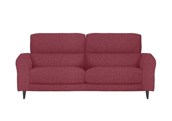 Axel 3 Seater Fabric Sofa  Red | Bed Sava
