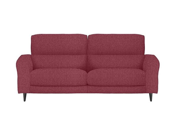 Axel 3 Seater Fabric Power Recliner Sofa  Red | Bed Sava