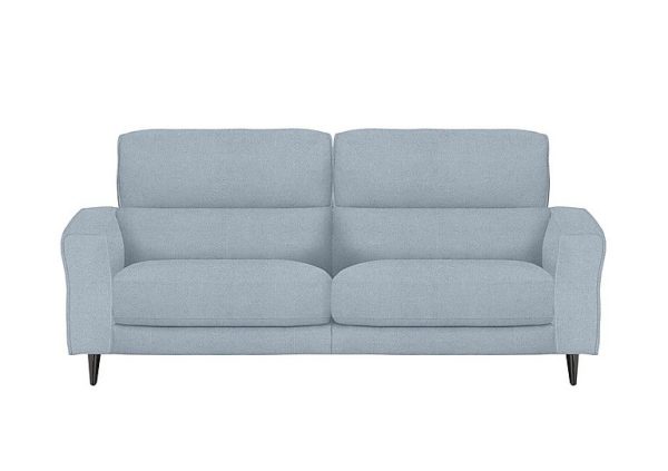 Axel 3 Seater Fabric Power Recliner Sofa  Baby Blue | Bed Sava