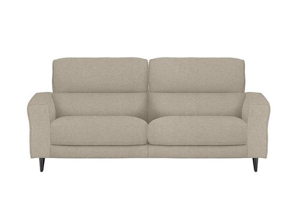 Axel 3 Seater Fabric Power Recliner Sofa  R28 Beige | Bed Sava