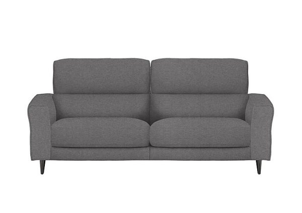 Axel 3 Seater Fabric Power Recliner Sofa  Charcoal Gray | Bed Sava