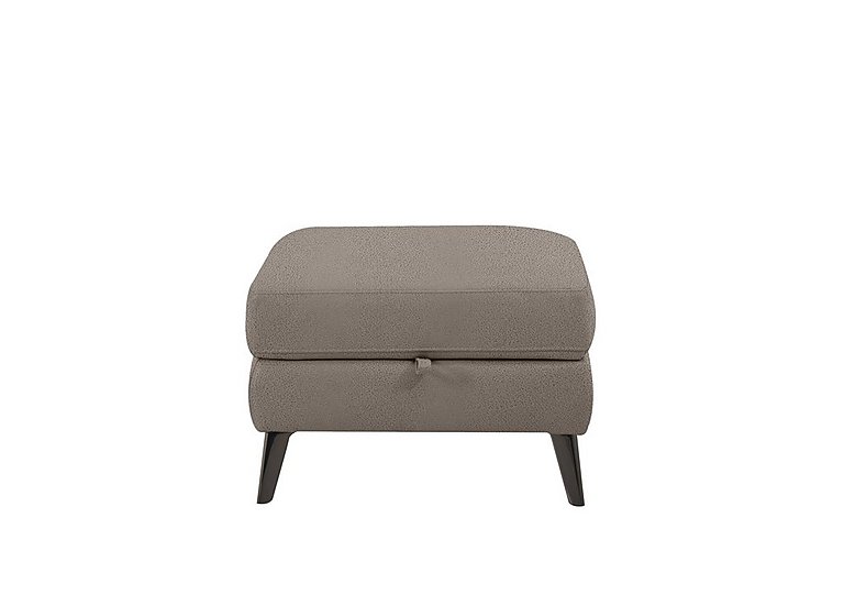 Axel Fabric Storage Footstool - Silver