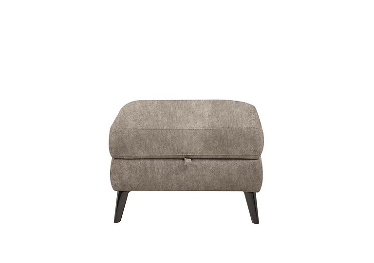 Axel Fabric Storage Footstool - Mink