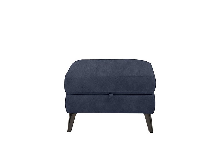 Axel Fabric Storage Footstool - R23 Blue