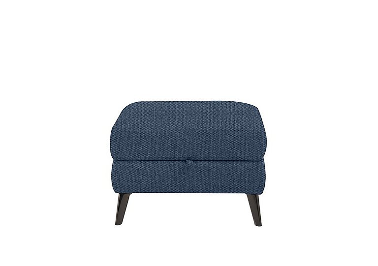 Axel Fabric Storage Footstool - R38 Blue